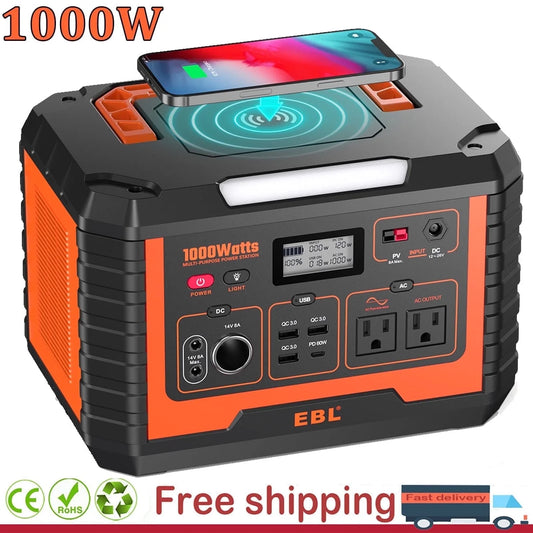 1000W Continuous Portable Power Station