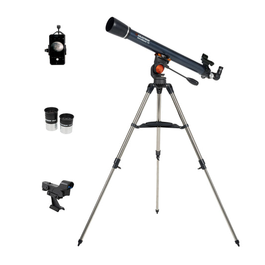 Astromaster 70 AZ Telescope with Smartphone Adapter